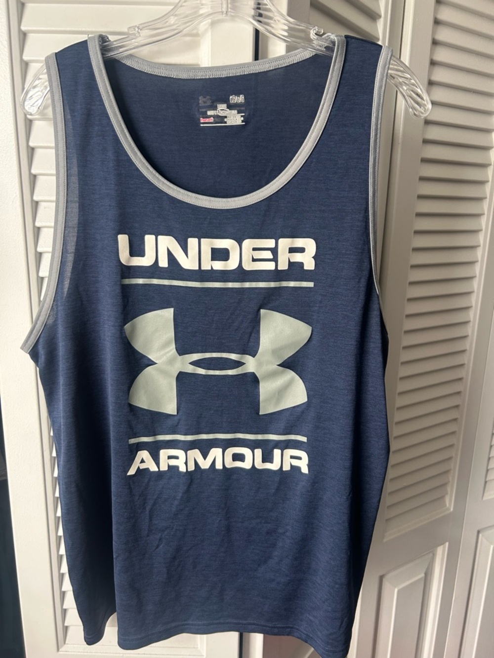 LG Blue and Light Gray Athletic Tank Top